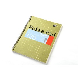 Pukka Pad vellum A4 wire bound notebook 80gsm ruled and margin 120 pages