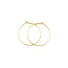 5/8 Inch Thin Small Solid 14k Yellow Gold Sleeper Hoop