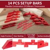 Ssumght Router Table Setup Bars,14pcs Aluminum Precision Setup Blocks Height