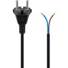 Goobay 58913 Cavo di Collegamento Universale per Aspirapolvere, Nero, 7.5m