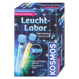 Kosmos Light Laboratory 657581 Experiment Set for Children 8+ Years, with UV Lamp and Test Tubes