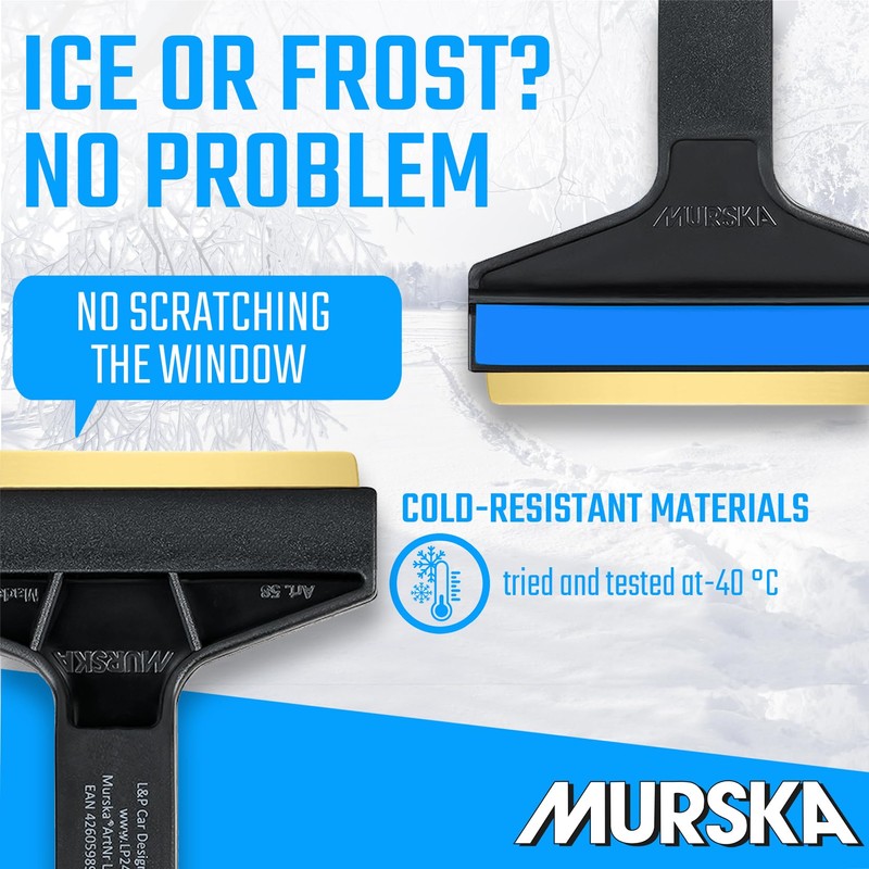 Car Ice Scraper Brass Blade - Fast, Effortless, efficient &