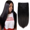 Lysilf Clip in Hair Extensions for Black Women Straight 8pcs