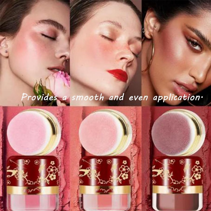 Lazy Blush, 3Pcs Makeup Set Kit, Soft & Fluffy Loose