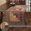 VHC Brands, Millsboro, Cotton, 13x36, Log Cabin Block Quilted Runner,