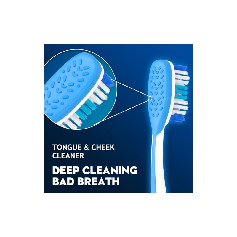 Cepillo de dientes manual de cerdas duras para adultos con