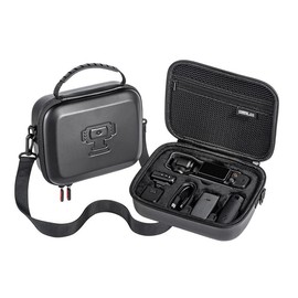 Osmo Pocket 3 Case with Shoulder Straps, Portable PU Storage Protective Bag for DJI Osmo Pocket 3 Creator Combo Accessories