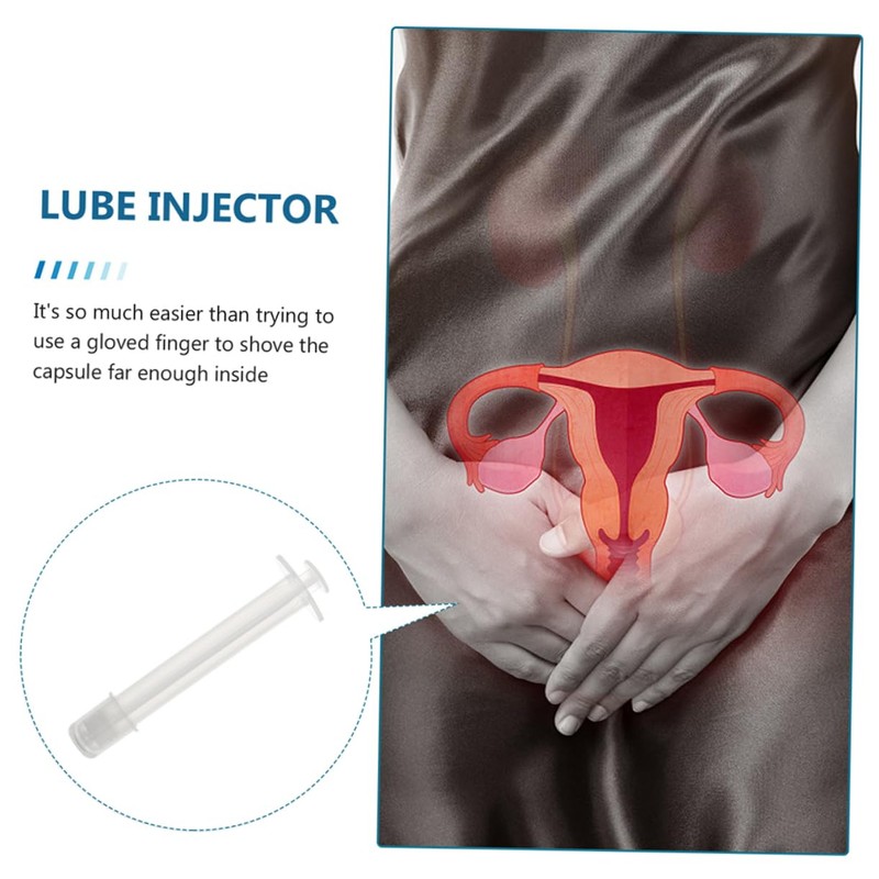 FOMIYES 24pcs Gel Tube Internal Applicators for Women Disposable Gynecological