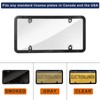 ElectronLumen License Plate Covers & Frame Holder Combo Fits Standard