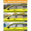 Deejecsun in-Channel Window Rain Guards Fit for Chevy Silverado 1500/GMC