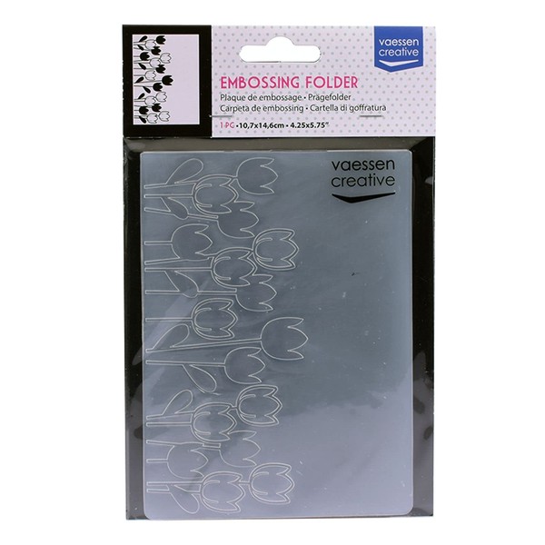 Vaessen Creative 100605-016 Embossing Folder, Vine Pattern, 14.6 x 10.8
