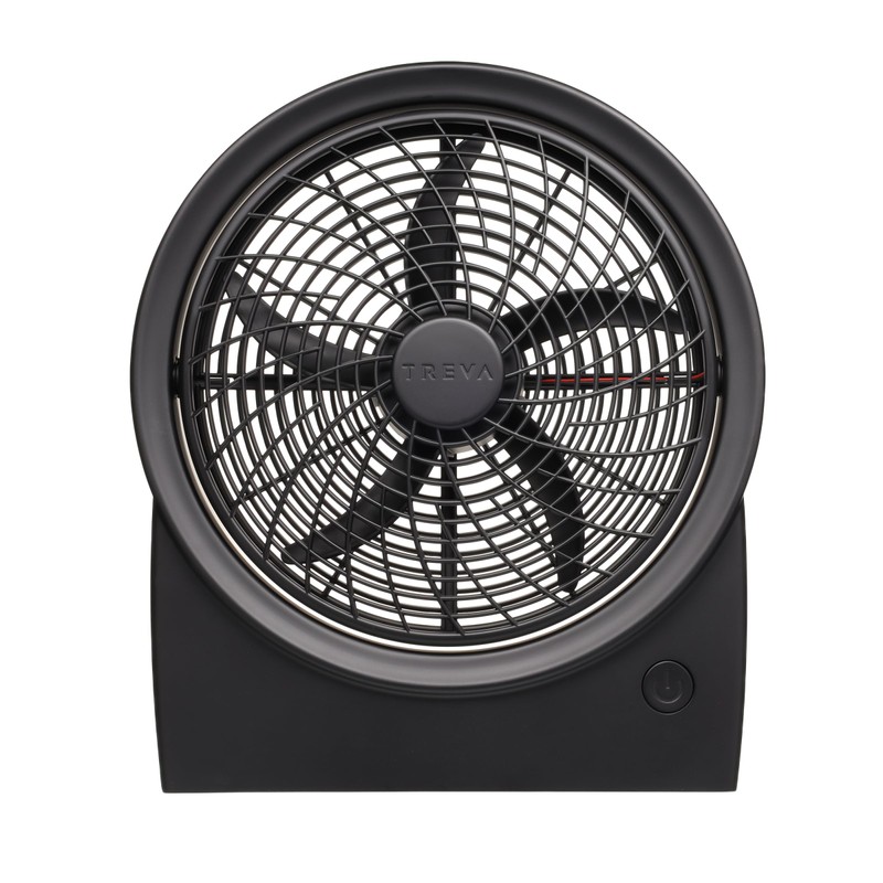 Treva 10 Inch Portable Rechargeable Fan & Battery Powered, 3
