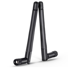 2-Pack WiFi Antenna for PC, Dual Band 2.4GHz & 5GHz/5.8GHz | 3dBi Gain | Omni-Directional | RP-SMA Male Connector