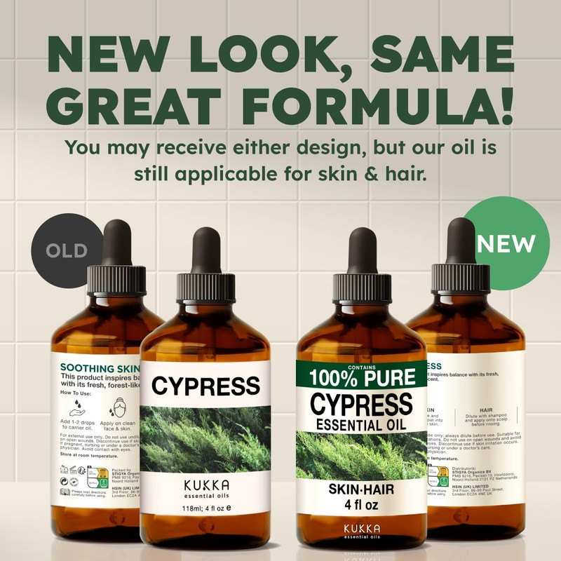 100% Pure Cypress Oil - 4 Fl Oz Cypress Essential