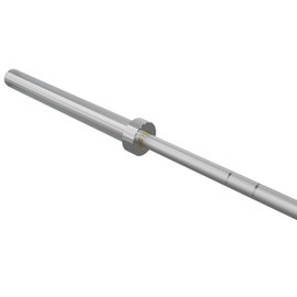 GCA Pro PowerForge Olympic Barbell for Strength Weightlifting Training 2 inch Plates Bar Squats Deadlift Bench Press Abs (Chrome, 1000 lb)