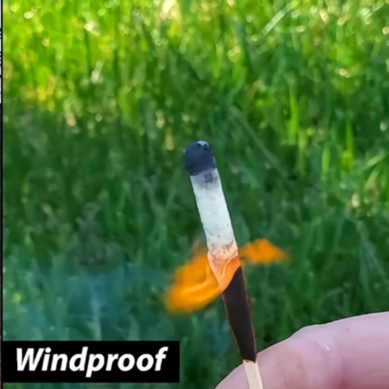 40/60/80/100 Windproof Survival Matches – Waterproof Plastic Tubes with Striker