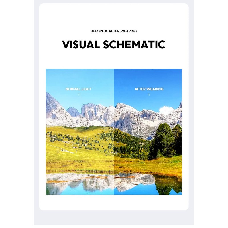 OSAGAMA Fashion Sunglasses Small Rectangular Rimless Glasses for Men and