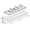 Prime-Line N 6661 Nylon Adjustable Floor Guide and Carpet Riser,