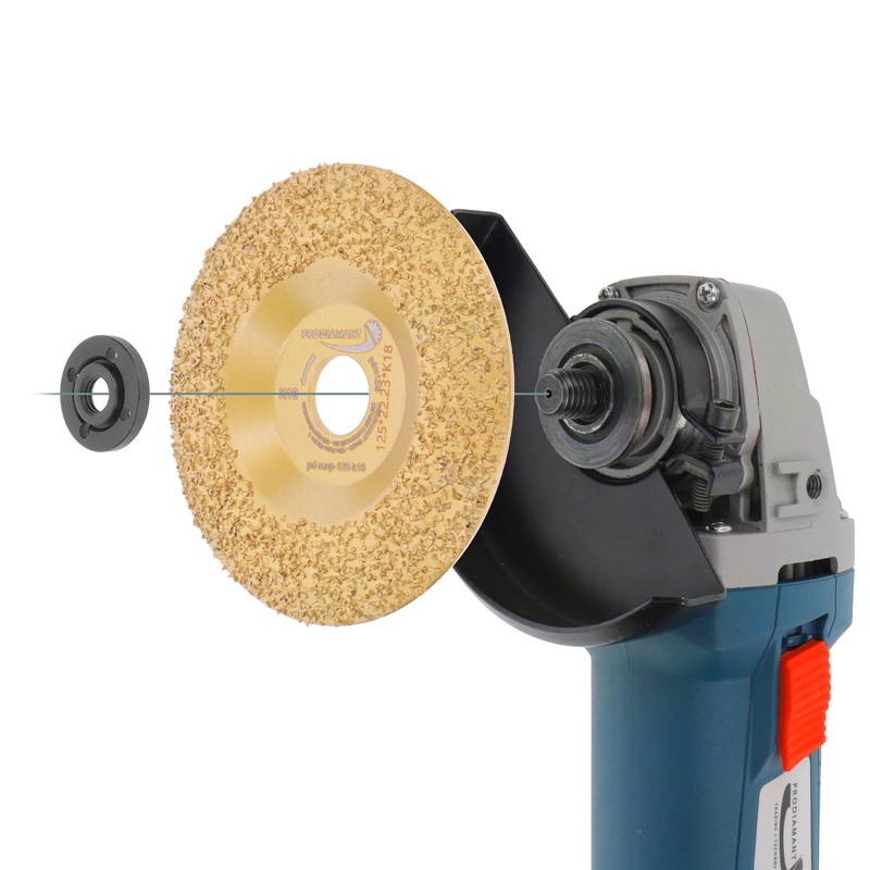 PRODIAMANT Grinding Disc Diameter 125mm K18 - Tungsten Carbide Coated