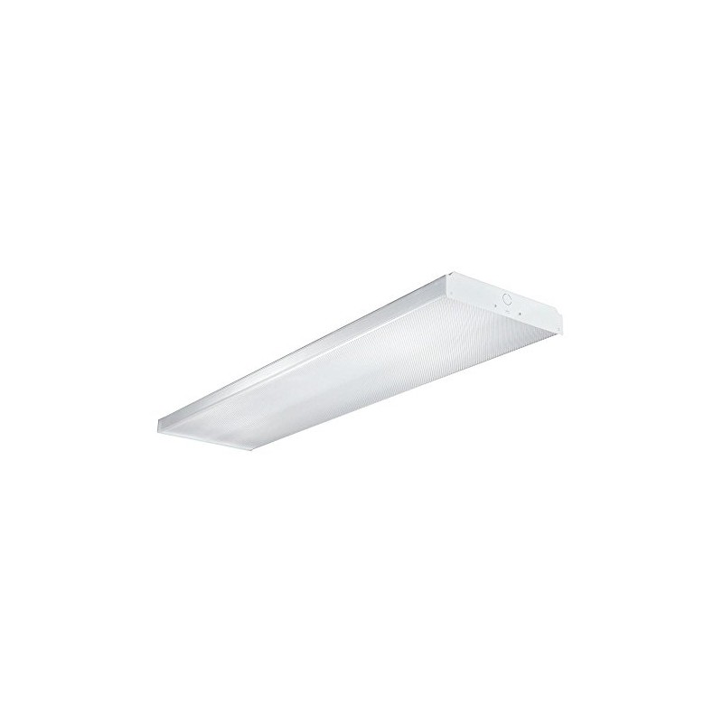 Metalux WN-232A-UNV-EB81-U 2-Light 32 Fluorescent White Wrap, White