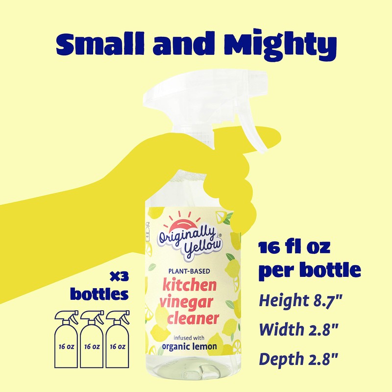 Originally Yellow Plant-Based Kitchen Cleaner | Powered by Natural Vinegar