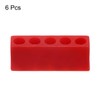 sourcing map 6pcs Plastic Hex Shank Screwdriver Bit Holder Organizer