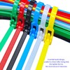 100 Pcs Releasable Reusable Zip Ties, 6 Inch Heavy Duty