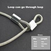 Floyutin 10 Pcs 2mm Wire 12 inch Vinyl Coated Stainless