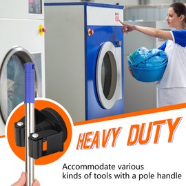 MUTUACTOR Porte - balai à balai magnétique, balai magnétique robust pour outils de garage, garage cuisine buanderie arrangement et organisation porte - balai puissant pour, pack of 2