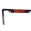 GMC Black Powder Coated Metal License Plate Frame