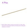 DMiotech 4pcs 2mm x 300mm Brass Solid Round Bar Brass