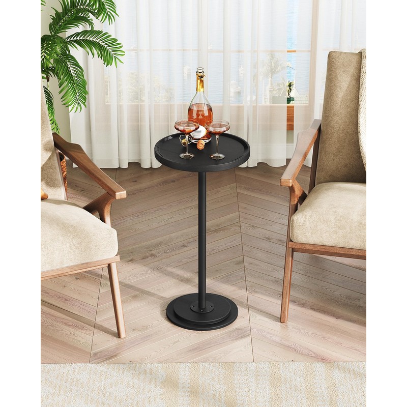 CHOEZON Small Round Side Table, Drink Table for Small Spaces,