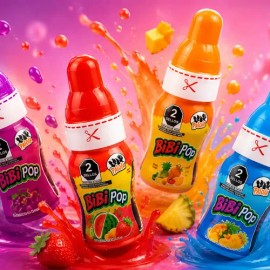 Caramelos Líquidos Bibi Pop Frutales 12 Unidades Las Delicias