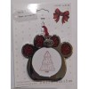 Christmas Dog Paw Silver/Red Photo Holder Ornament New 2" X