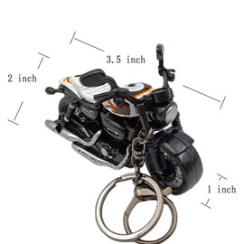 Pouoir motorcycle keychain (H-White)