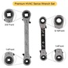 jiouxip Valve Core Remover Installer Tool and HVAC Service Wrench