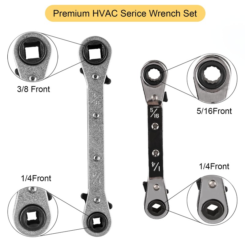jiouxip Valve Core Remover Installer Tool and HVAC Service Wrench