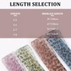 UamGlsob 4CM Wide Leopard Print Shoe Laces, Snow Yarn Sheer