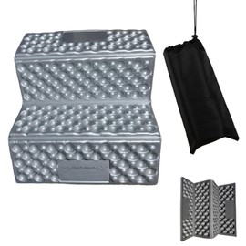 TerraShine IXPE Zabuton, Aluminum Film, Seat, Cushion, Folding Sheet, Sauna Mat, Lightweight, Comfortable, Compact, Picnic, Cherry Blossom Viewing, Hiking, Climbing, Sports Spectator, Commute, 15.7 x