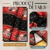 33 x 183 cm Table Runner Red Black Movie Night