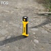 TCG Charged Portable LED Flashlight, Yellow/Black, Camping Essentials, Hurricane Preparedness