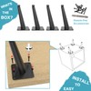 SunVFaFa Metal Legs for Furniture Set of 4, Black Furniture