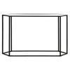 Beck 48'' Wide Hexagonal Console Table in Blackened Bronze