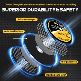 TOLESA 38mm Cutting Discs, 50 Pack Fiberglass Reinforced Rotary Tool Metal Cutting Discs Accessories Include 2 Mandrels