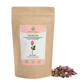 Rosebud Loose Tea (125g, 4.4oz), Whole Dried Rose Buds, Rose Petals, 100% Natural and Pure for Preparation of Herbal Tea, Rosebud Tea, Herbal Infusion