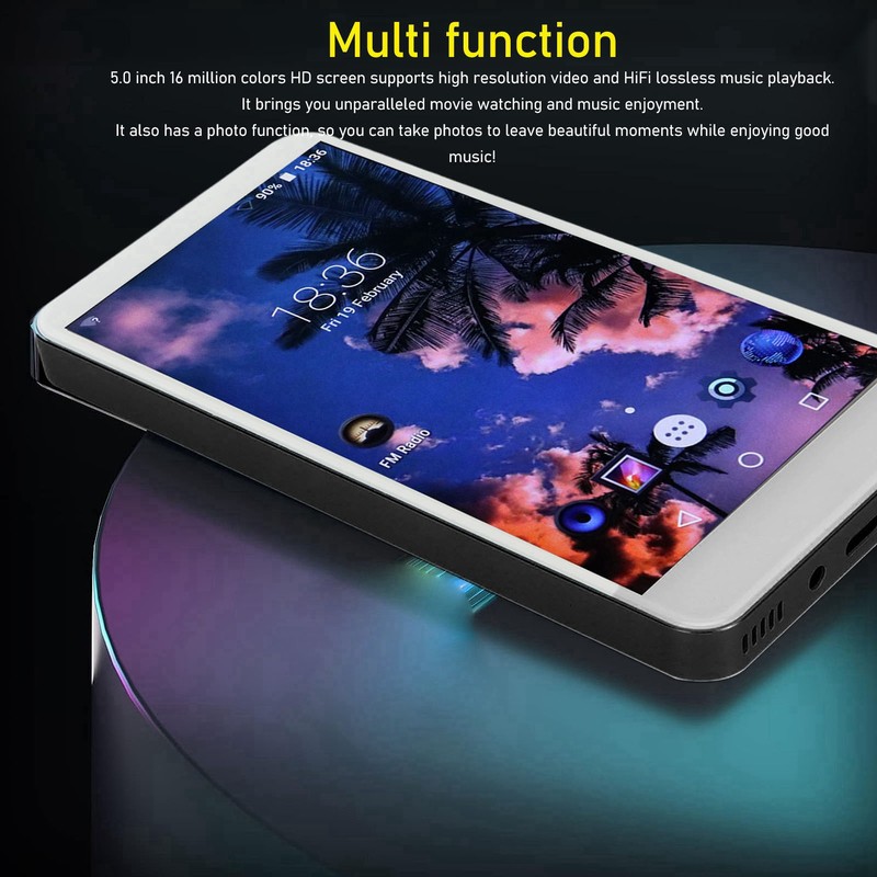 MP4 Player with Bluetooth and WiFi HiFi Sound 5.0inch Full