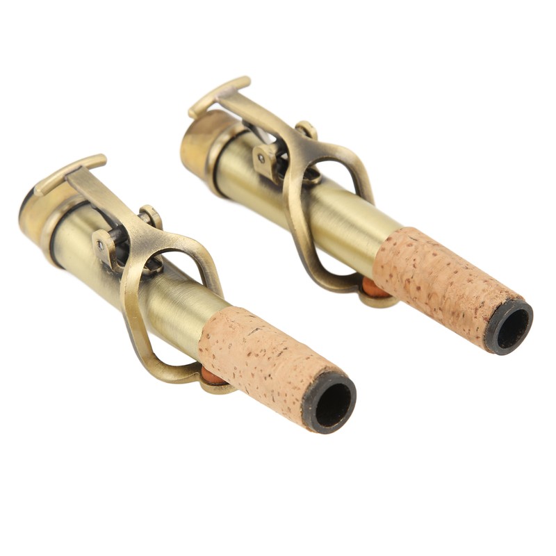 2Pcs Saxophone Neck Metal Straight Curved Accessory Replacement Set Kit