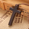 Gorise Handcrafted Wooden Cross Pendant Wooden Cross Hanging Ornament for