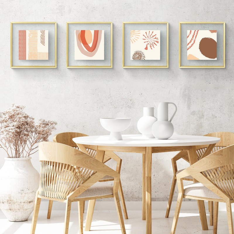 Frametory, 12x12 Floating Picture Frame - Metal Photo Frame -