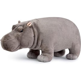 Realistic Hippo Plush Toy - Simulation 14” Hippo Stuffed Animal, Soft Wild Animals Hippo Dolls for Boys and Girls